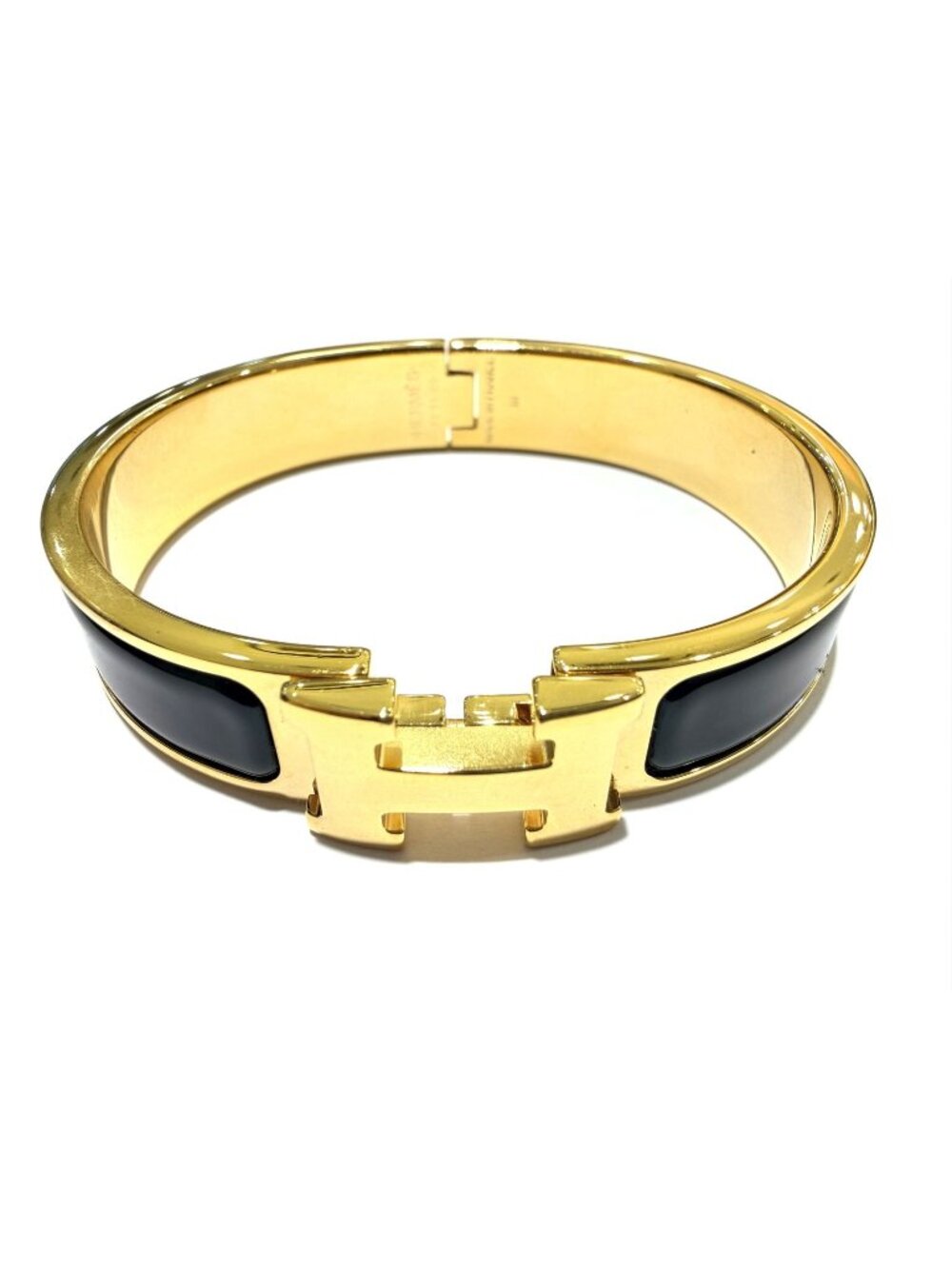 Hermes Clic Clac PM Bangle Black Bracelet